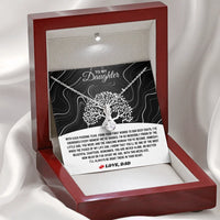 To My Daughter - Alluring Beauty Necklace Gift Set - SLDDL0095 - Sunshine Letters Co