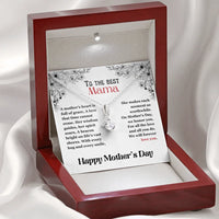 To The Best Mama - Alluring Beauty Necklace - Gift Set - SLPMAE0002 - Sunshine Letters Co