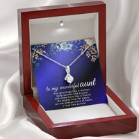 To My Wonderful Aunt - Alluring Beauty Necklace - Gift Set - SLDDL0099 - Sunshine Letters Co