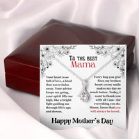 To The Best Mama - Alluring Beauty Necklace - Gift Set - SLPMAE0003 - Sunshine Letters Co