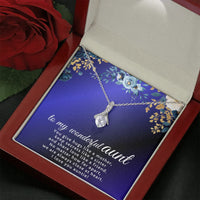 To My Wonderful Aunt - Alluring Beauty Necklace - Gift Set - SLDDL0099 - Sunshine Letters Co