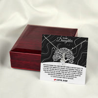 To My Daughter - Alluring Beauty Necklace Gift Set - SLDDL0095 - Sunshine Letters Co