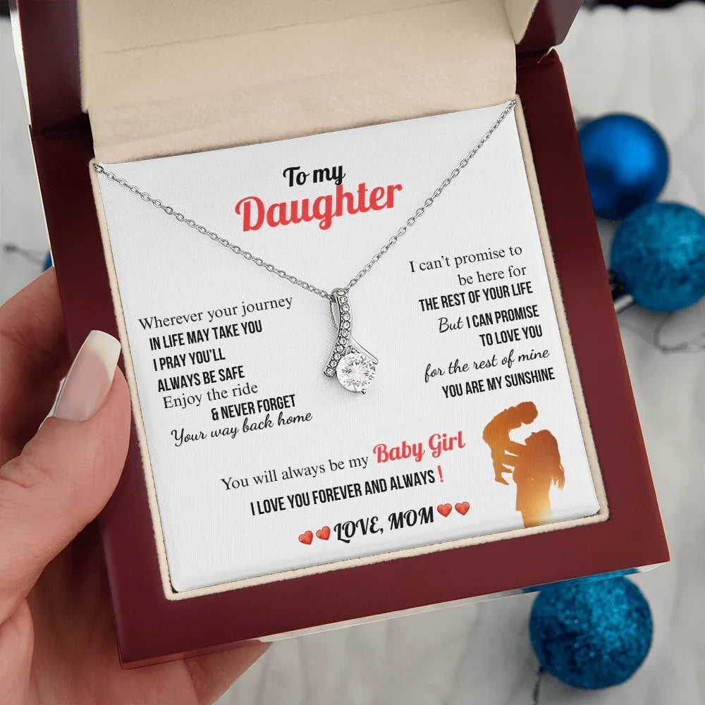 A Letter To My Daughter - Alluring Beauty Necklace - Gift Set - SLDDL0135