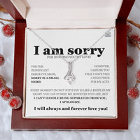 I am sorry - Apology Alluring Beauty Necklace - Gift Set - SLDDL0105 - Sunshine Letters Co