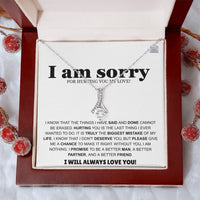 I am sorry - Alluring Beauty Necklace - Apology Gift Set - SLDDL0124 - Sunshine Letters Co