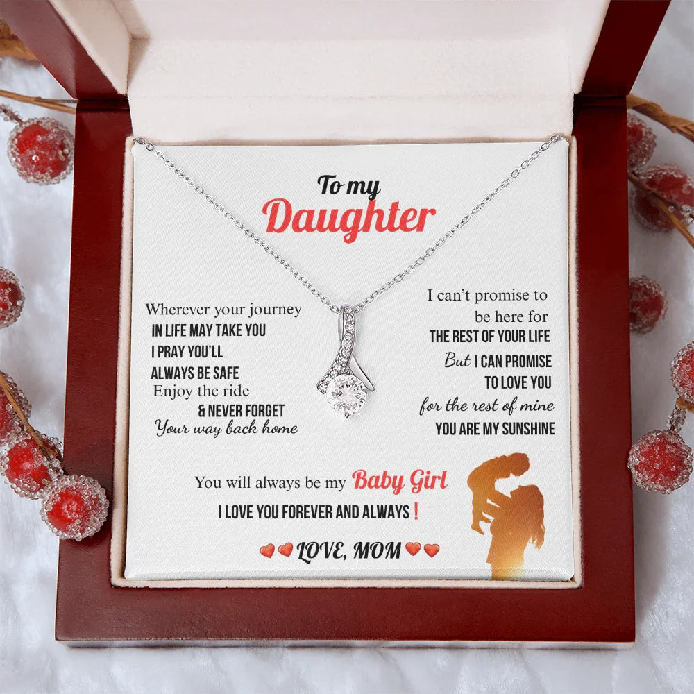 A Letter To My Daughter - Alluring Beauty Necklace - Gift Set - SLDDL0135
