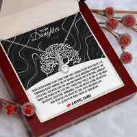 To My Daughter - Alluring Beauty Necklace Gift Set - SLDDL0095 - Sunshine Letters Co