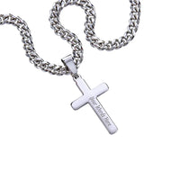 To My Son - Cuban Chain - Artisan Cross Necklace - Gift Set - SLDDL0010 - Sunshine Letters Co
