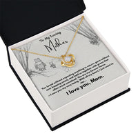 A Letter To My Loving Mother - Love Knot Necklace - Gift Set - SLDDL0140