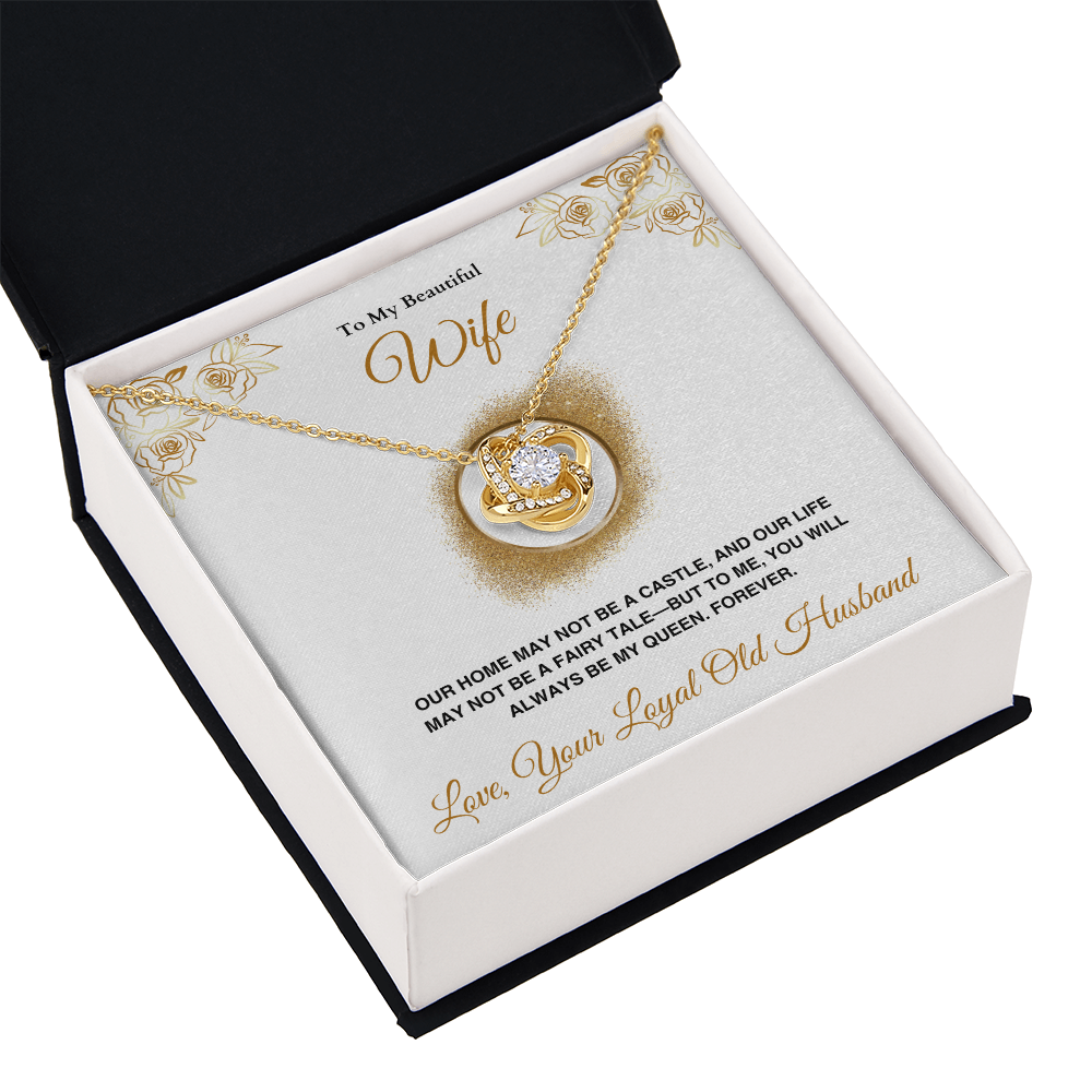 A Letter To My Wife - Love Knot Necklace - Gift Set - SLDDL0141