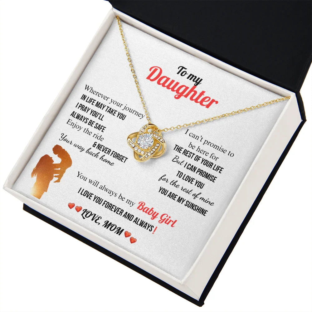 A Letter To My Daughter - Love Knot Necklace - Gift Set - SLDDL0132
