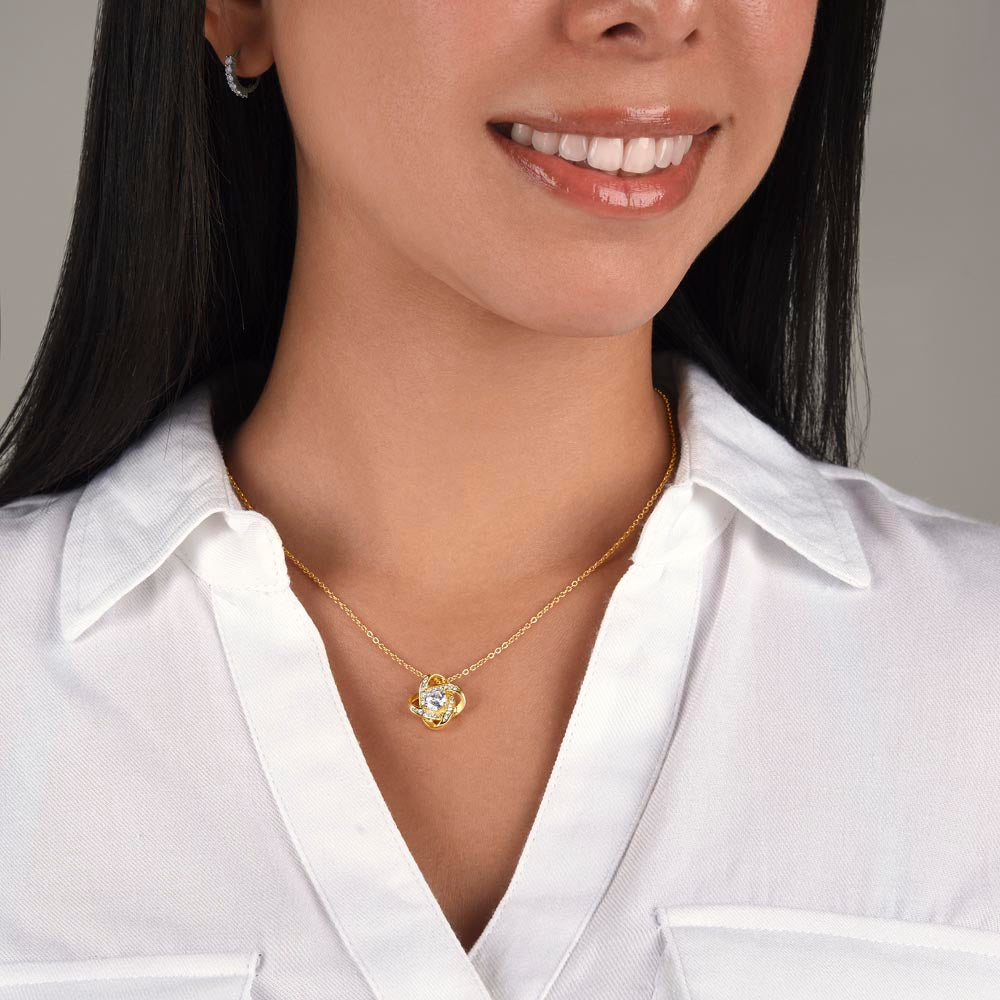 A Letter To My Wife - Love Knot Necklace - Gift Set - SLDDL0141