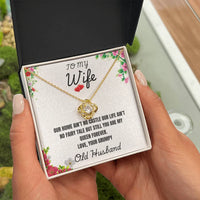 To My Wife - Love Knot Necklace - Gift Set - SLDDL0097 - Sunshine Letters Co