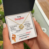 A Letter To My Daughter - Love Knot Necklace - Gift Set - SLDDL0132