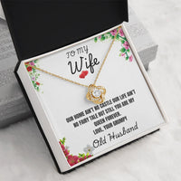 To My Wife - Love Knot Necklace - Gift Set - SLDDL0097 - Sunshine Letters Co