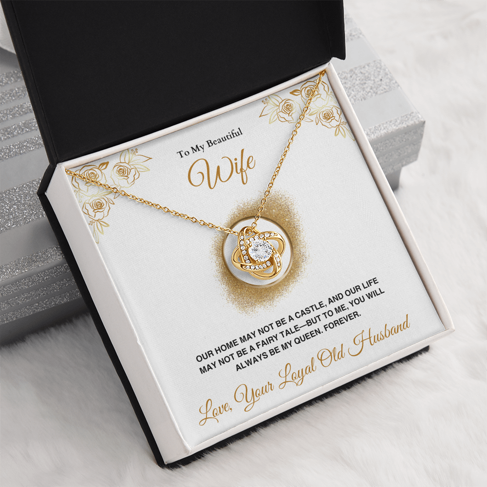 A Letter To My Wife - Love Knot Necklace - Gift Set - SLDDL0141