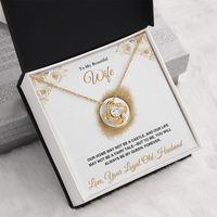 A Letter To My Wife - Love Knot Necklace - Gift Set - SLDDL0141