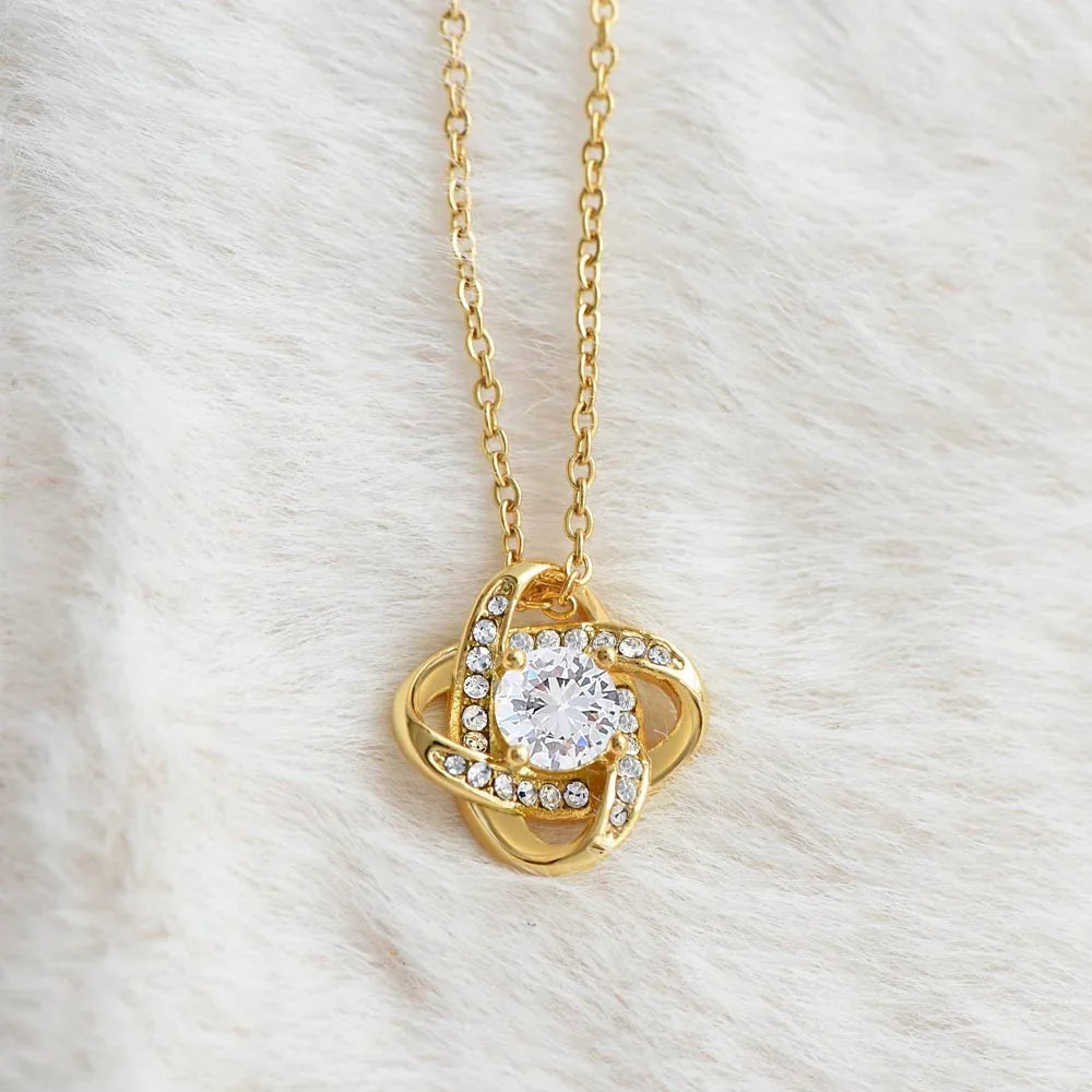 To My Wife - Love Knot Necklace - Gift Set - SLDDL0097 - Sunshine Letters Co