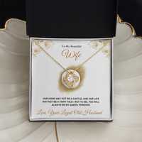 A Letter To My Wife - Love Knot Necklace - Gift Set - SLDDL0141