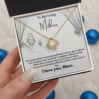 A Letter To My Loving Mother - Love Knot Necklace - Gift Set - SLDDL0140