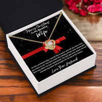 To My Beautiful Wife - Love Knot Necklace - Gift Set - SLDDL0050 - Sunshine Letters Co