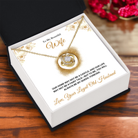 A Letter To My Wife - Love Knot Necklace - Gift Set - SLDDL0141