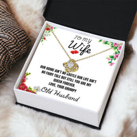 To My Wife - Love Knot Necklace - Gift Set - SLDDL0097 - Sunshine Letters Co