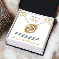A Letter To My Wife - Love Knot Necklace - Gift Set - SLDDL0141