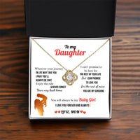 A Letter To My Daughter - Love Knot Necklace - Gift Set - SLDDL0132