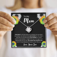 To My Mom - Love Knot Necklace - Gift Set - SLDDL0106 - Sunshine Letters Co