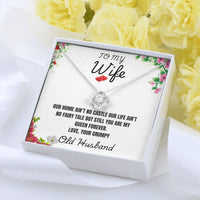 To My Wife - Love Knot Necklace - Gift Set - SLDDL0081 - Sunshine Letters Co