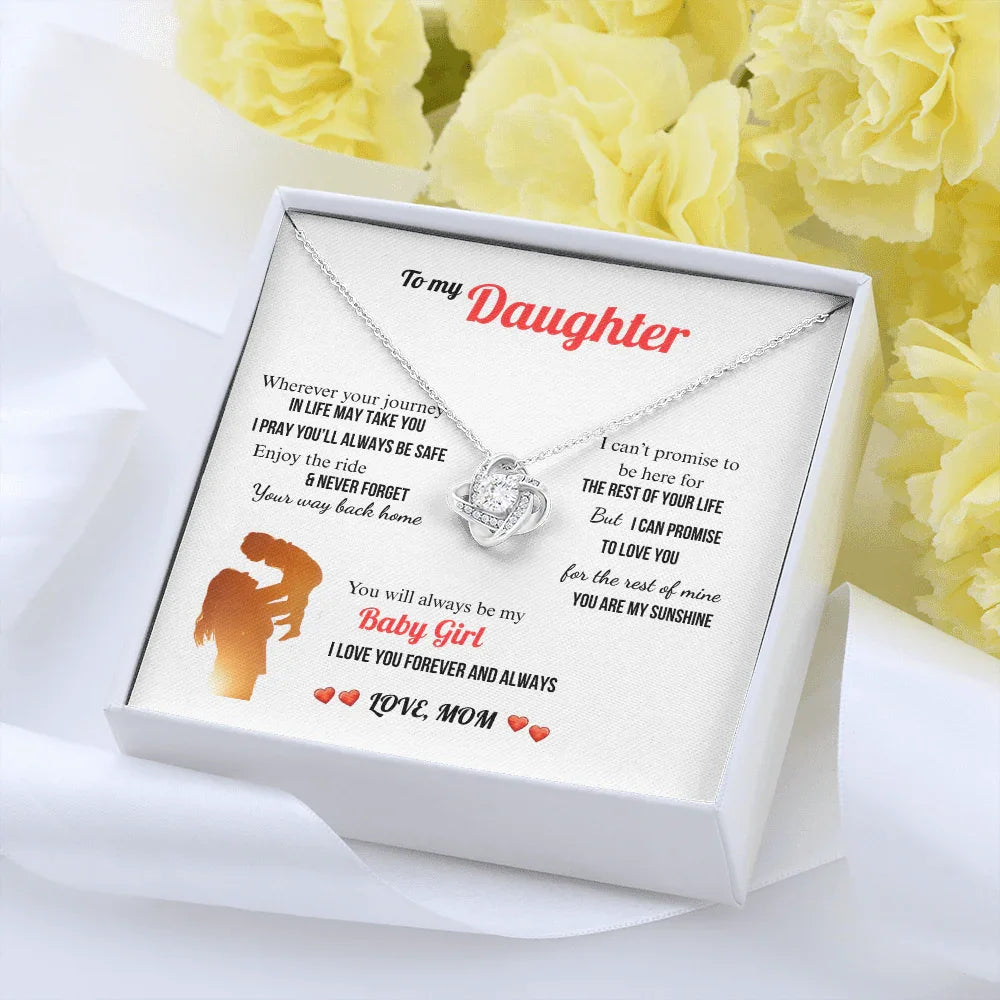 A Letter To My Daughter - Love Knot Necklace - Gift Set - SLDDL0131
