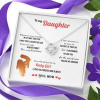 A Letter To My Daughter - Love Knot Necklace - Gift Set - SLDDL0131