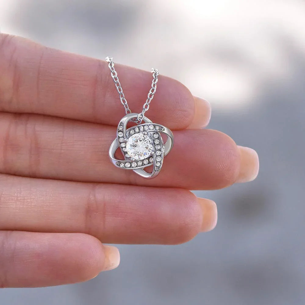 To My Gorgeous Mother - Love Knot Necklace - Mother's Day Gift Set - SLDDL0027 - Sunshine Letters Co
