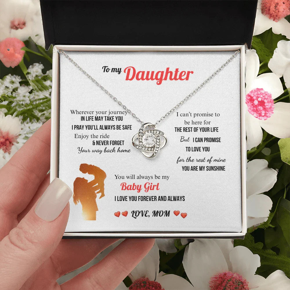 A Letter To My Daughter - Love Knot Necklace - Gift Set - SLDDL0131