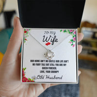 To My Wife - Love Knot Necklace - Gift Set - SLDDL0081 - Sunshine Letters Co