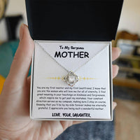To My Gorgeous Mother - Love Knot Necklace - Mother's Day Gift Set - SLDDL0027 - Sunshine Letters Co