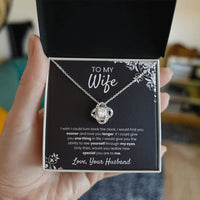 To My Wife - Love Knot Necklace - Gift Set - SLPMAE0007 - Sunshine Letters Co