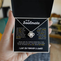 To My Soulmate - Love Knot Necklace - Gift Set - SLDDL0087 - Sunshine Letters Co