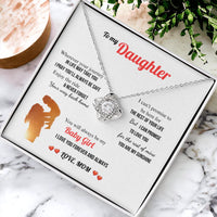A Letter To My Daughter - Love Knot Necklace - Gift Set - SLDDL0131