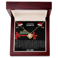 To My SWEET Daughter - Love Knot Necklace Gift Set - SLDDL0051 - Sunshine Letters Co