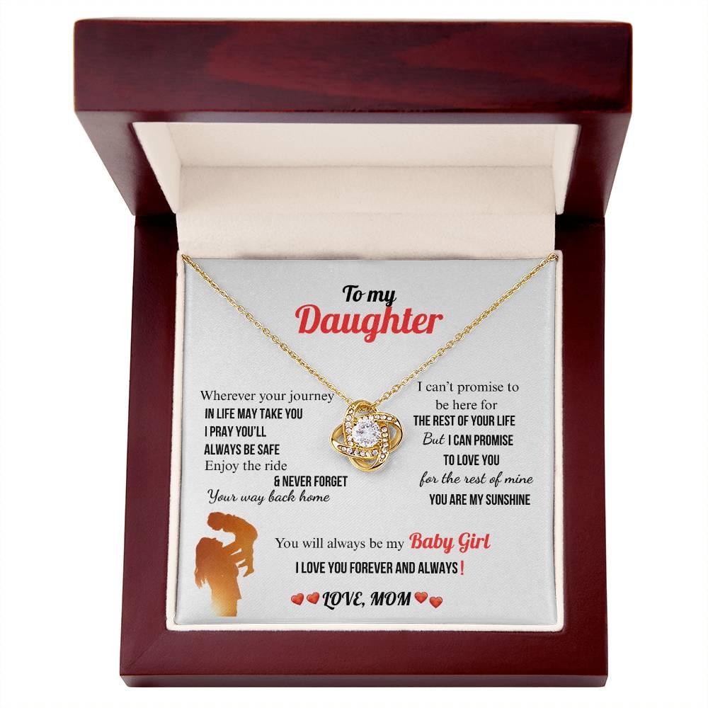 A Letter To My Daughter - Love Knot Necklace - Gift Set - SLDDL0132