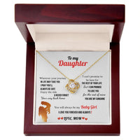 A Letter To My Daughter - Love Knot Necklace - Gift Set - SLDDL0132