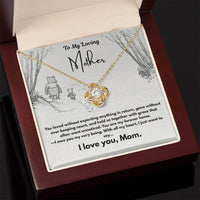 A Letter To My Loving Mother - Love Knot Necklace - Gift Set - SLDDL0140