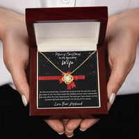 To My Beautiful Wife - Love Knot Necklace - Gift Set - SLDDL0050 - Sunshine Letters Co