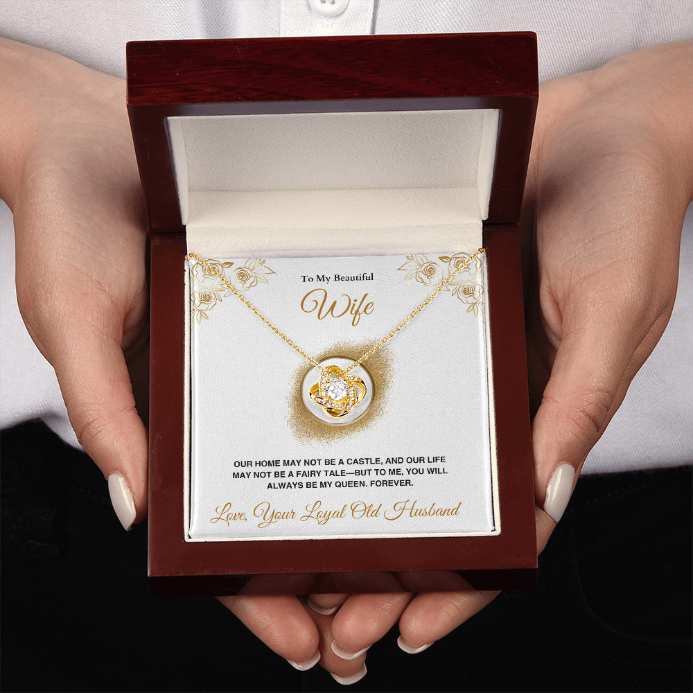 A Letter To My Wife - Love Knot Necklace - Gift Set - SLDDL0141