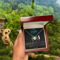 To My Daughter - Love Knot Necklace Gift Set - SLDDL0045 - Sunshine Letters Co