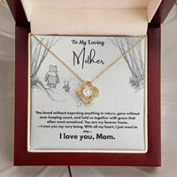 A Letter To My Loving Mother - Love Knot Necklace - Gift Set - SLDDL0140