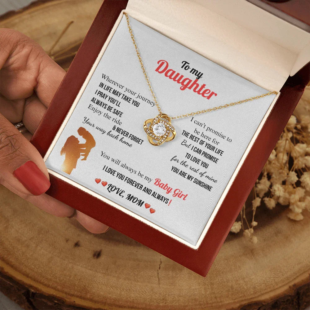 A Letter To My Daughter - Love Knot Necklace - Gift Set - SLDDL0132