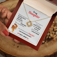 A Letter To My Daughter - Love Knot Necklace - Gift Set - SLDDL0132